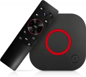Setting up the iptvon media player for home entertainment streaming with a voice command remote.