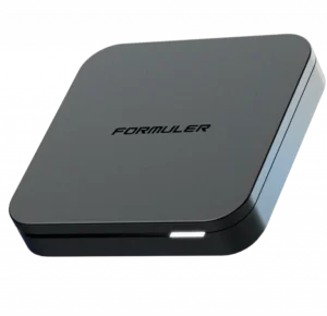 A Formuler hardware receiver setup for seamless live television streaming using the iptvon service.