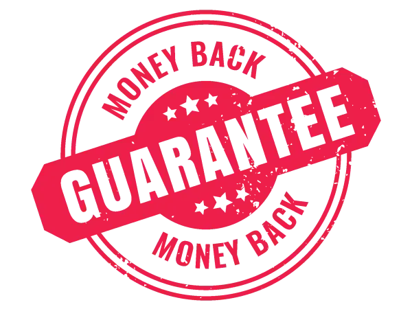 iptvon money back guarantee seal ensuring a risk-free streaming subscription for new customers.